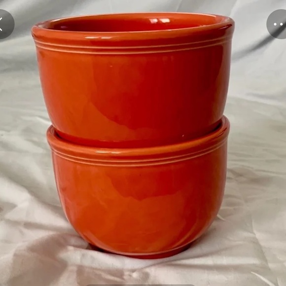 NEW Fiestaware Chili Bowls - RETIRED Persimmon Set of 2 - Picture 7 of 8